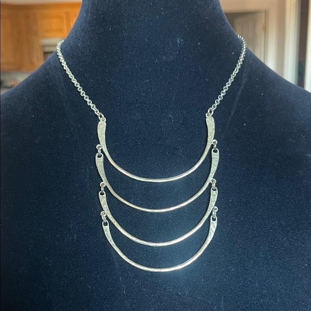 Lucky Brand Metal Multi-Bar Necklace